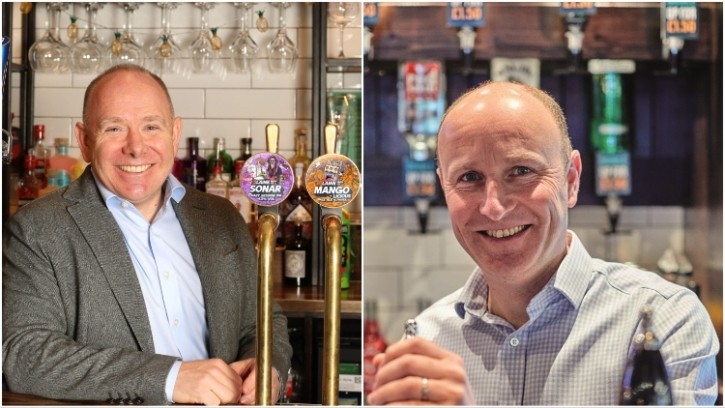 New adventure: Clive Chesser (pictured right) to be succeeded by Andy Spencer (pictured left) as CEO of Punch Pubs