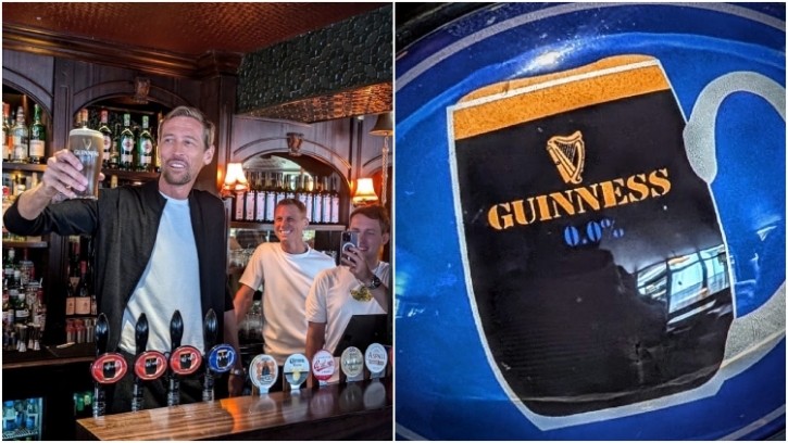 Very happy: Devonshire pub becomes first to sell Guinness 0.0 on draught (Pictured: Peter Couch pulls the first pint of Guinness 0.0 / Credit: Oisin Rogers)