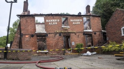 Pub blaze: the Crooked House burned down in a fire last August
