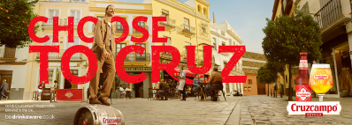 Soak up summertime sales with Cruzcampo®