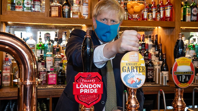 Which pub does Boris Johnson go to?